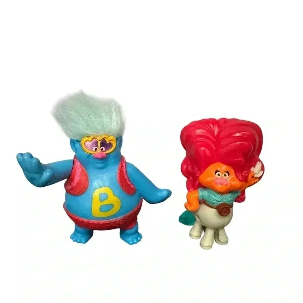 Dreamworks Trolls McDonald’s Happy Meal Toys: 3” Biggie & Delta Dawn Figures